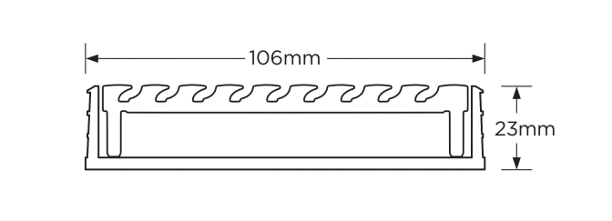 100AAGBL20-BG Linear Drain