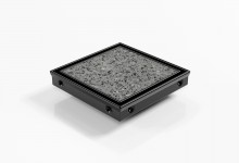 SQP100Ti20DN80BLACK Square Floor Waste