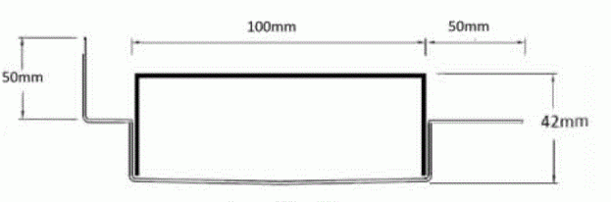 100TRiMTLF Linear Drain with Tile Flange