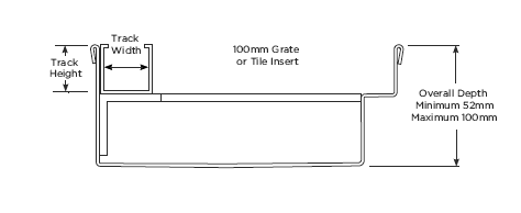 100PPSTDiBF Threshold for Bifold Doors