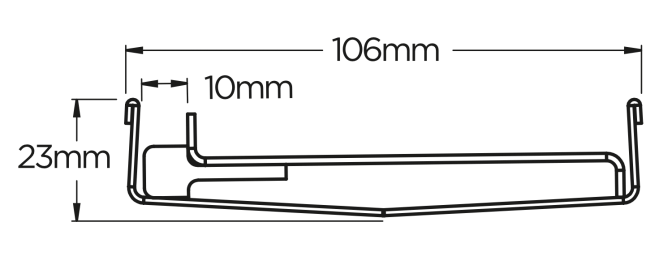 100TiXi20MTL Tile Insert Drain