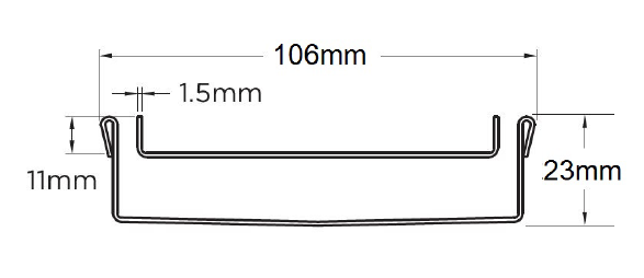 100Tii20MTL Tile Insert Drain