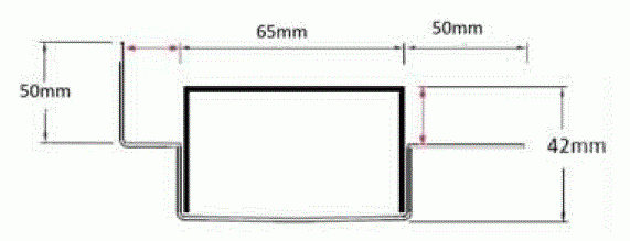 65ARiMTLF Linear Drain with Tile Flange