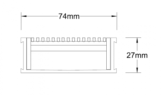 65ARGALLBL25 Linear Drain